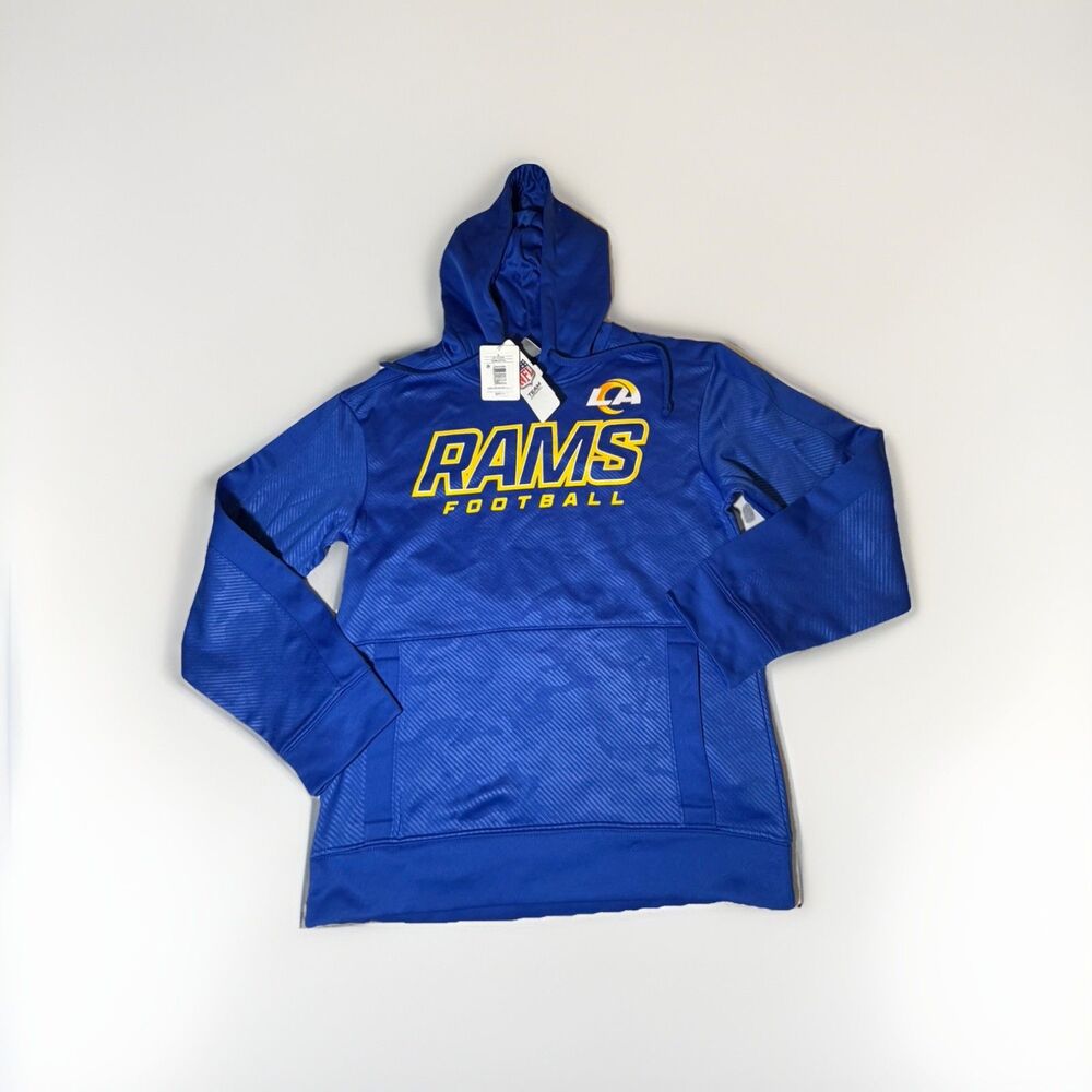 NWT Los Angeles Rams Hoodie Adult Small Blue NFL Team Apparel Pullover